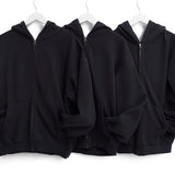 STANDARD ZIP HOODIE 11 OZ - CCZIP376SLD JETBK - JET BLACK