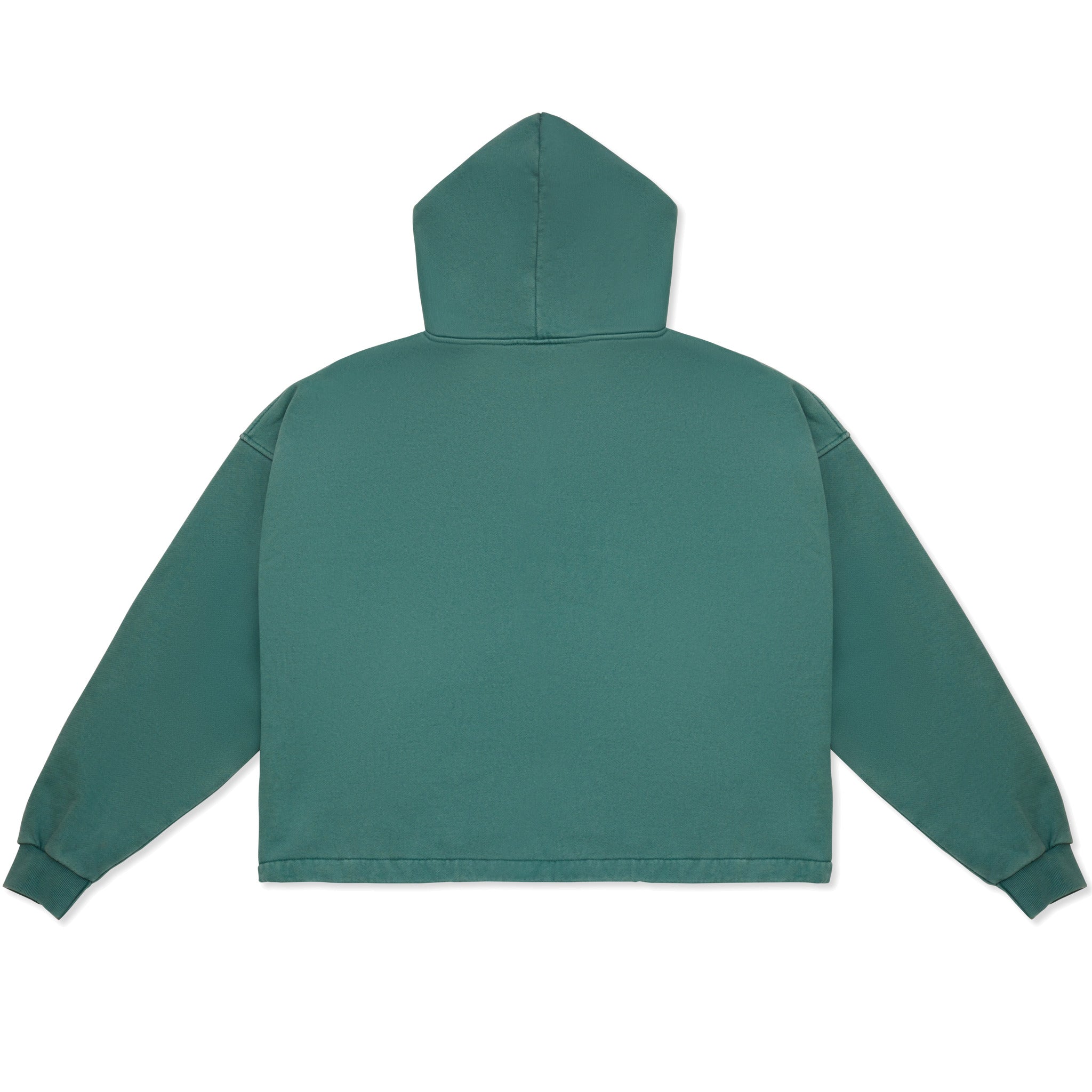 Cotton Collective Sagebrush Green 13oz Block Hoodie Back View