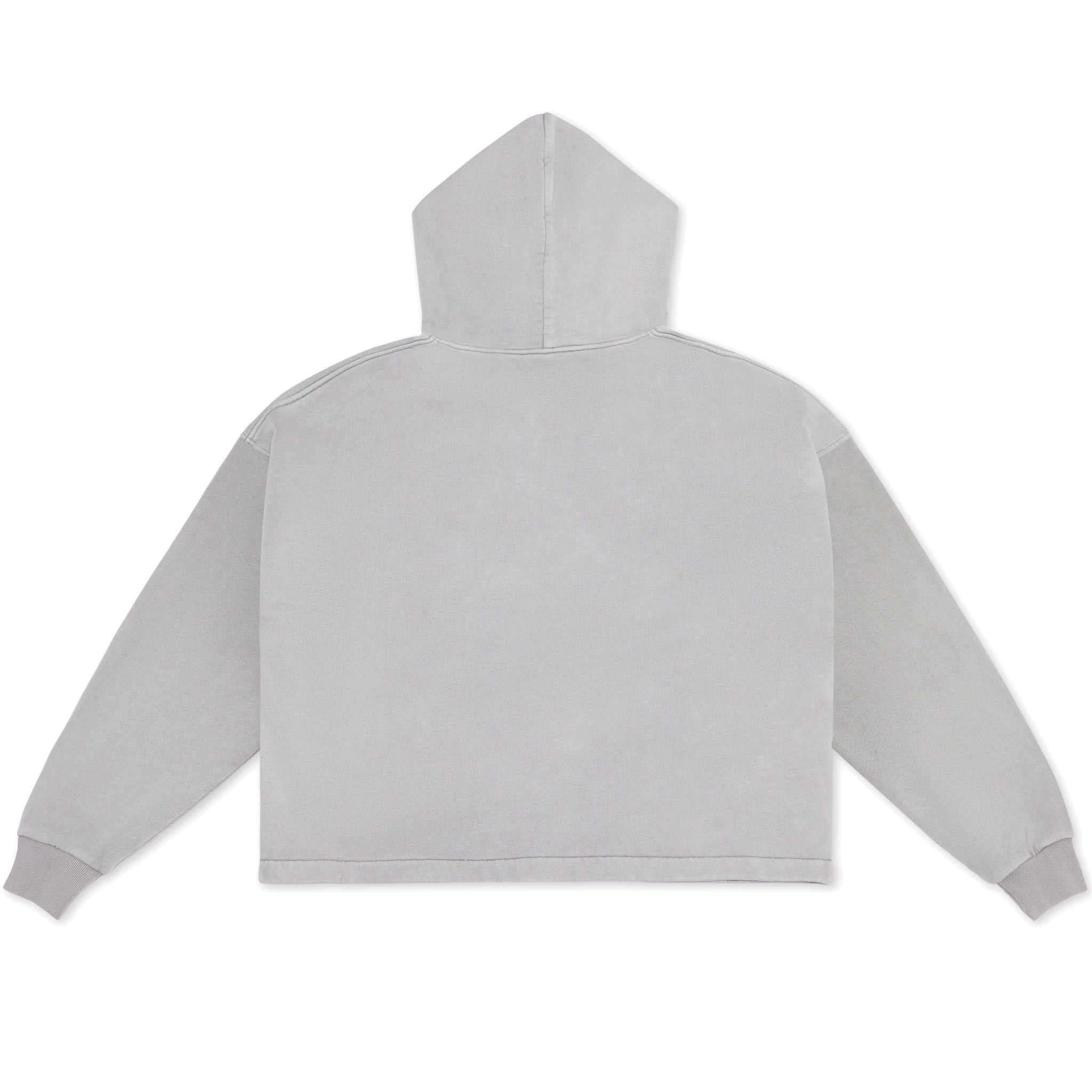 Cotton Collective Ultimate Gray 13oz Block Hoodie Back View