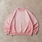 Cotton Collective Potassium Pink 14 oz Special Crew, styled flat lay