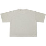 Cotton Collective Heather Grey Drop Crop S/S Tee 7.0oz, flat lay