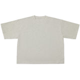 Cotton Collective Heather Grey Drop Crop S/S Tee 7.0oz, flat lay