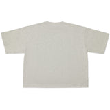 Cotton Collective Heather Grey Drop Crop S/S Tee 7.0oz, flat lay