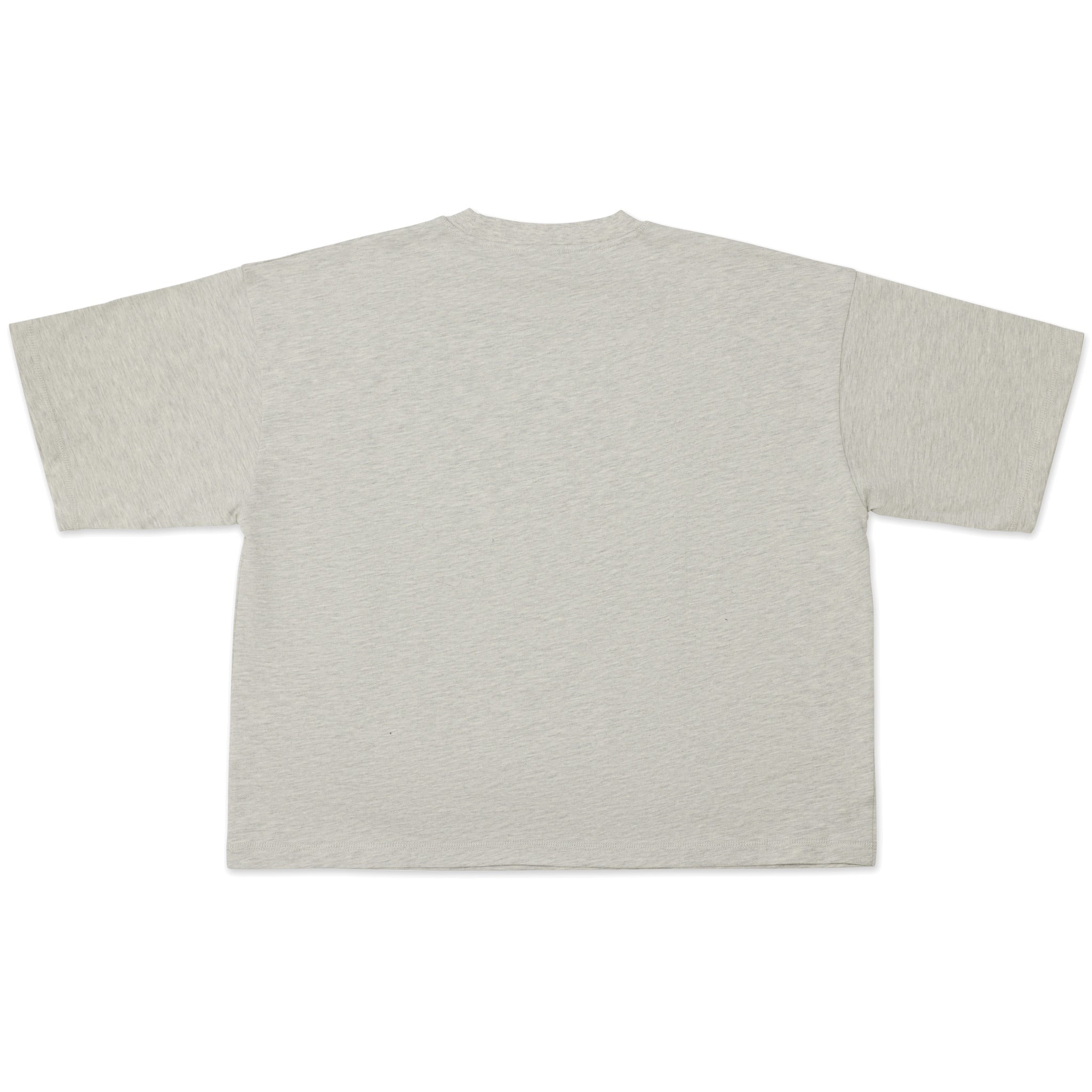 Cotton Collective Heather Grey Drop Crop S/S Tee 7.0oz, flat lay