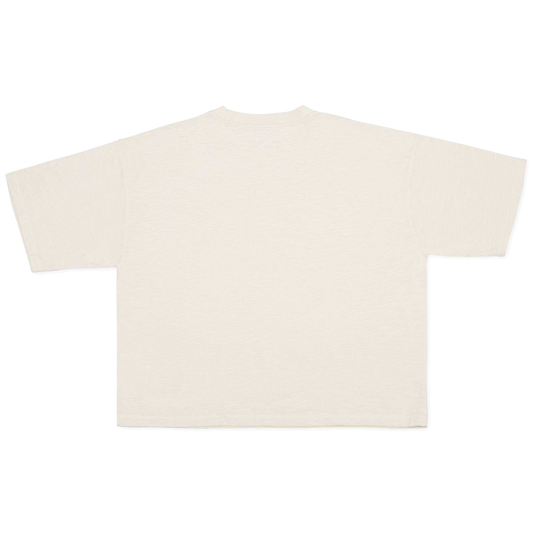 Cotton Collective Slub Bone White Drop Crop S/S Tee 7.0oz, flat lay