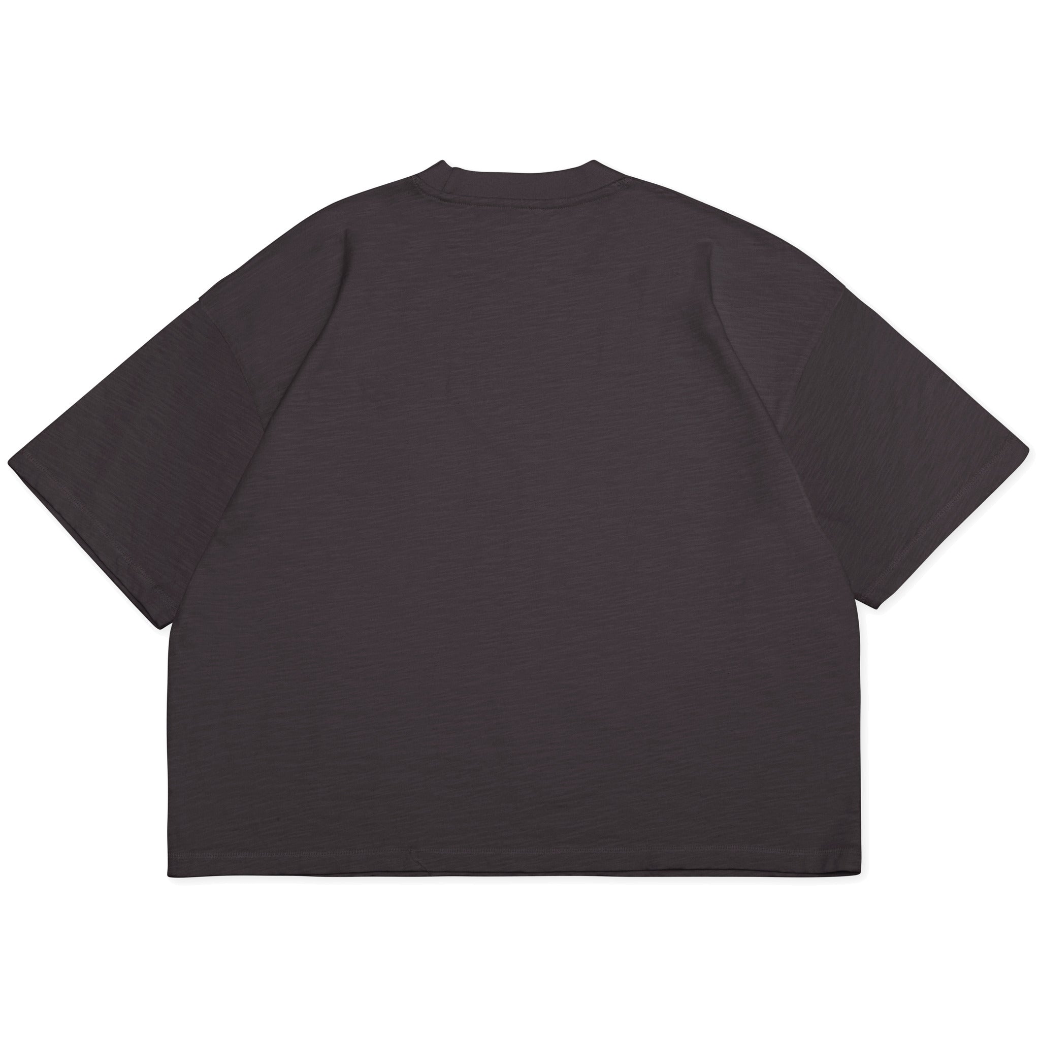 Cotton Collective Slub Pirate Black 7.0 oz Drop Crop S/S Tee Back View