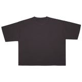 Cotton Collective Slub Pirate Black 7.0 oz Drop Crop S/S Tee, flat lay