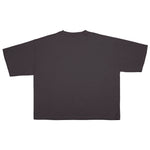 Cotton Collective Slub Pirate Black 7.0 oz Drop Crop S/S Tee, flat lay