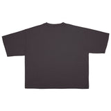 Cotton Collective Slub Pirate Black 7.0 oz Drop Crop S/S Tee, flat lay