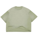 Cotton Collective Slub Vintage Sage 7.0 oz Drop Crop S/S Tee