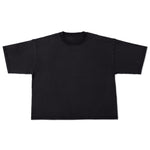 Cotton Collective Limo Black Drop Crop S/S Tee 7.0oz, flat lay