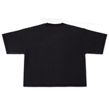 Cotton Collective Limo Black Drop Crop S/S Tee 7.0oz, flat lay