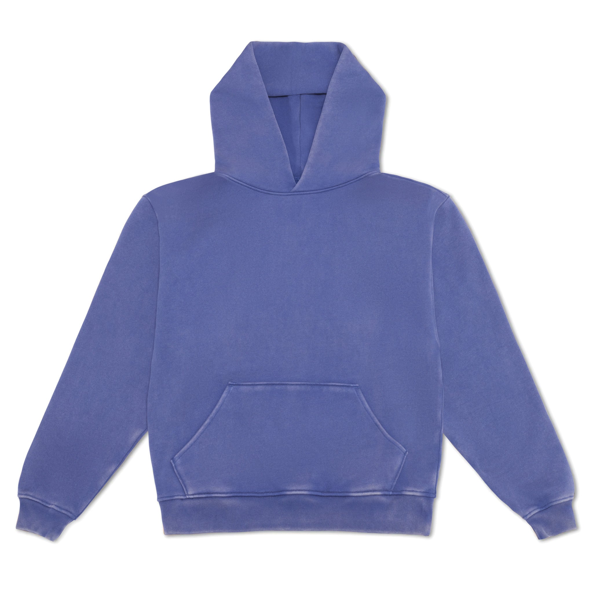 Cotton Collective Vintage Royal 11oz Oversized Hoodie Front View