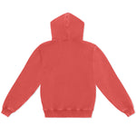 Cotton Collective Vintage Red 11oz Oversized Hoodie Back View