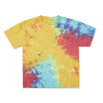 Cotton Collective Cloud Blue Red Yellow Tour S/S Tee 6.0oz, flat lay