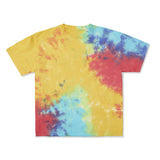 Cotton Collective Cloud Blue Red Yellow Tour S/S Tee 6.0oz, flat lay