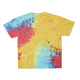 Cotton Collective Cloud Blue Red Yellow Tour S/S Tee 6.0oz, flat lay
