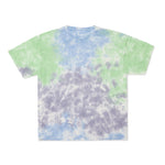 Cotton Collective Cloud Green Grey Blue Tour S/S Tee 6.0oz, flat lay