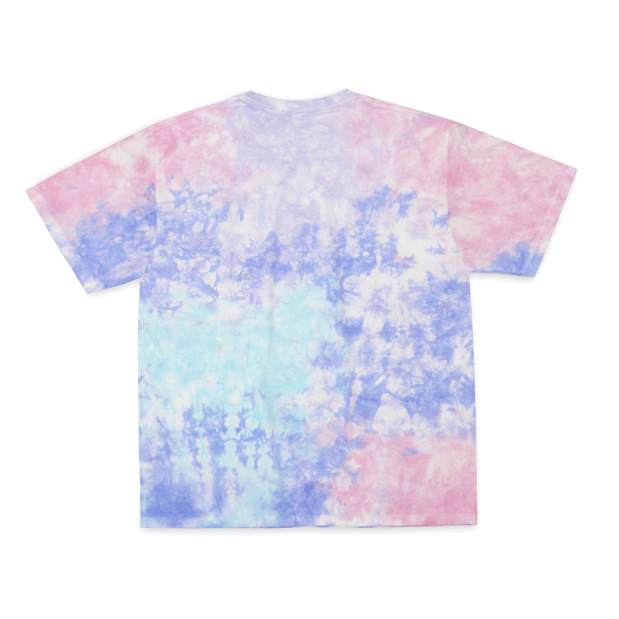 Cotton Collective Cloud Pink Blue Violet Tour S/S Tee 6.0oz, flat lay