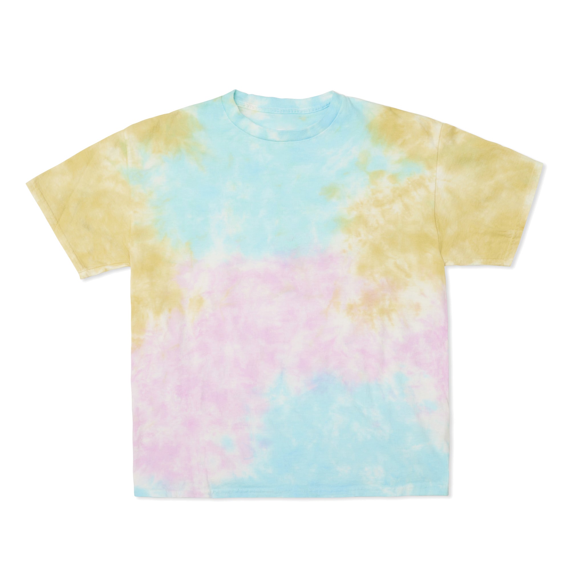 Cotton Collective Cloud Pastel Rainbow Tour S/S Tee 6.0oz, flat lay