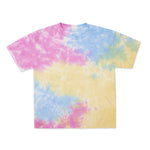 Cotton Collective Cloud Pink Yellow Blue Tour S/S Tee 6.0oz, flat lay