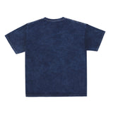 Cotton Collective Mineral Navy Tour S/S Tee 6.0oz, flat lay