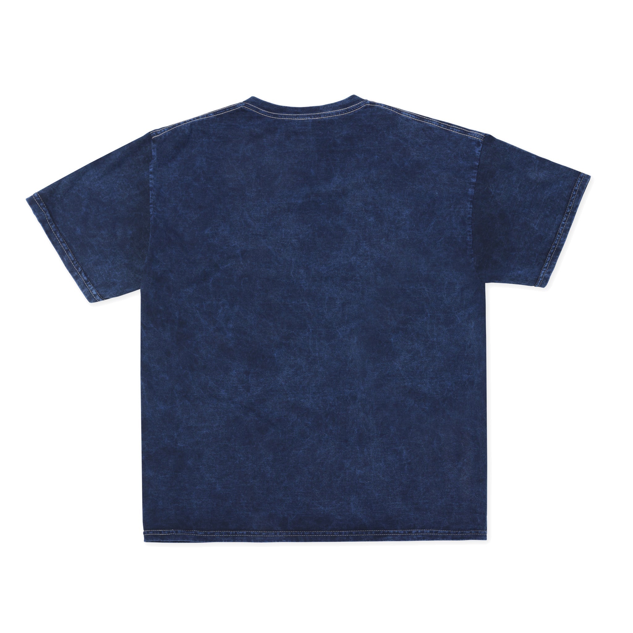 Cotton Collective Mineral Navy Tour S/S Tee 6.0oz, flat lay