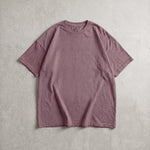 Cotton Collective Vintage Berry 6.0 oz Tour S/S Tee, styled flat lay