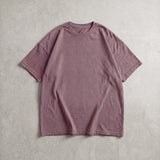 Cotton Collective Vintage Berry 6.0 oz Tour S/S Tee, styled flat lay