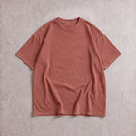 Cotton Collective Vintage Crimson 6.0 oz Tour S/S Tee, styled flat lay