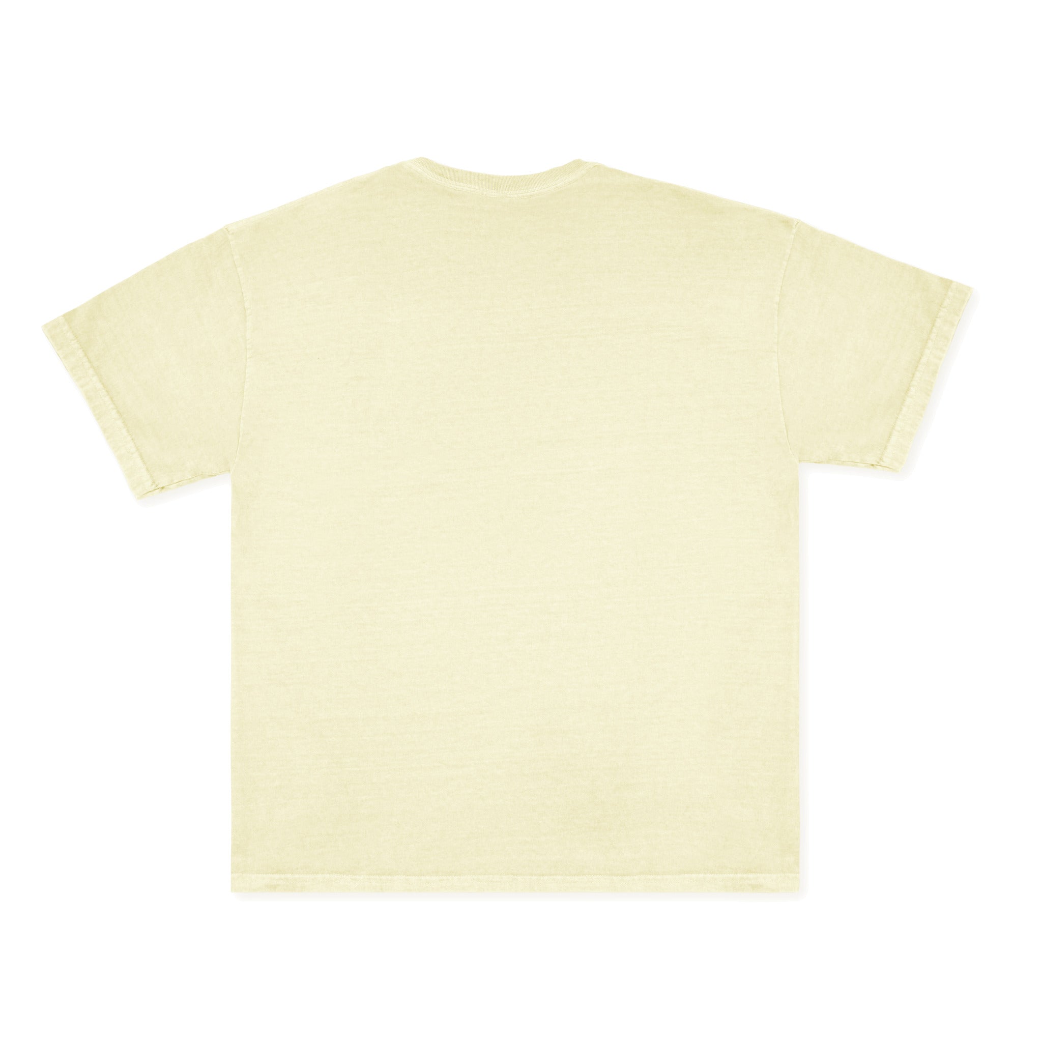 Cotton Collective Vintage Ivory 6.0 oz Tour S/S Tee, flat lay