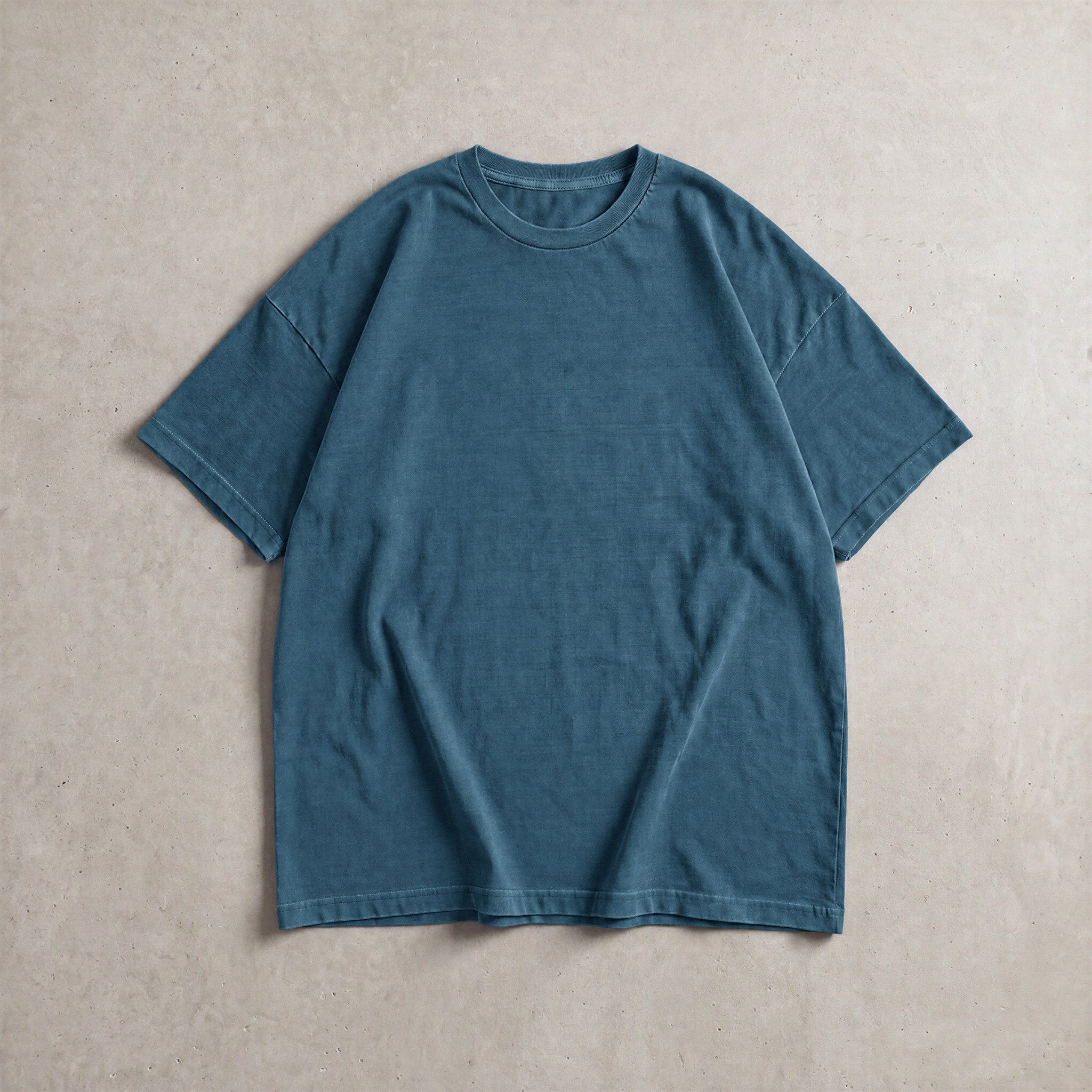 Cotton Collective Vintage Midnight 6.0 oz Tour S/S Tee, styled flat lay