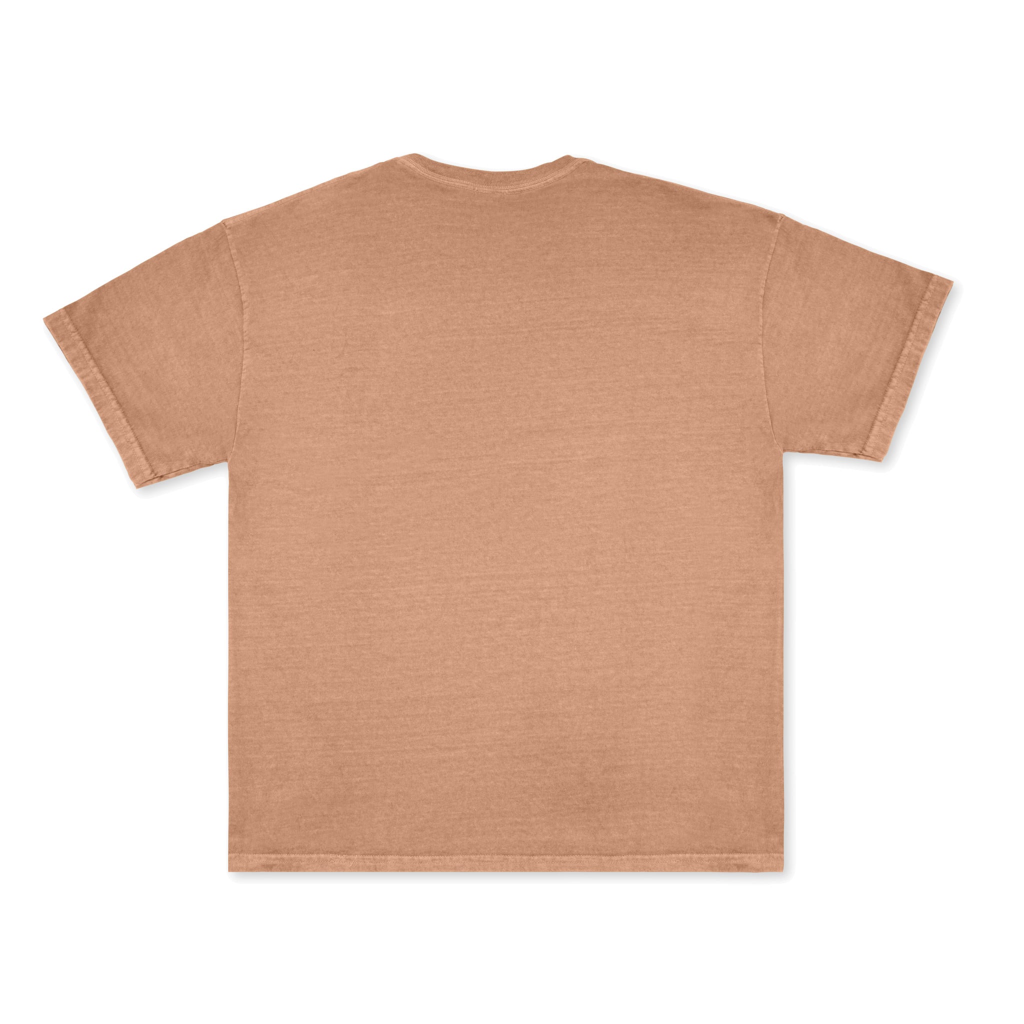 Cotton Collective Vintage Terracotta 6.0 oz Tour S/S Tee, flat lay
