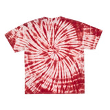 Cotton Collective Spiral Scarlet 6.0 oz Tour S/S Tee, flat lay
