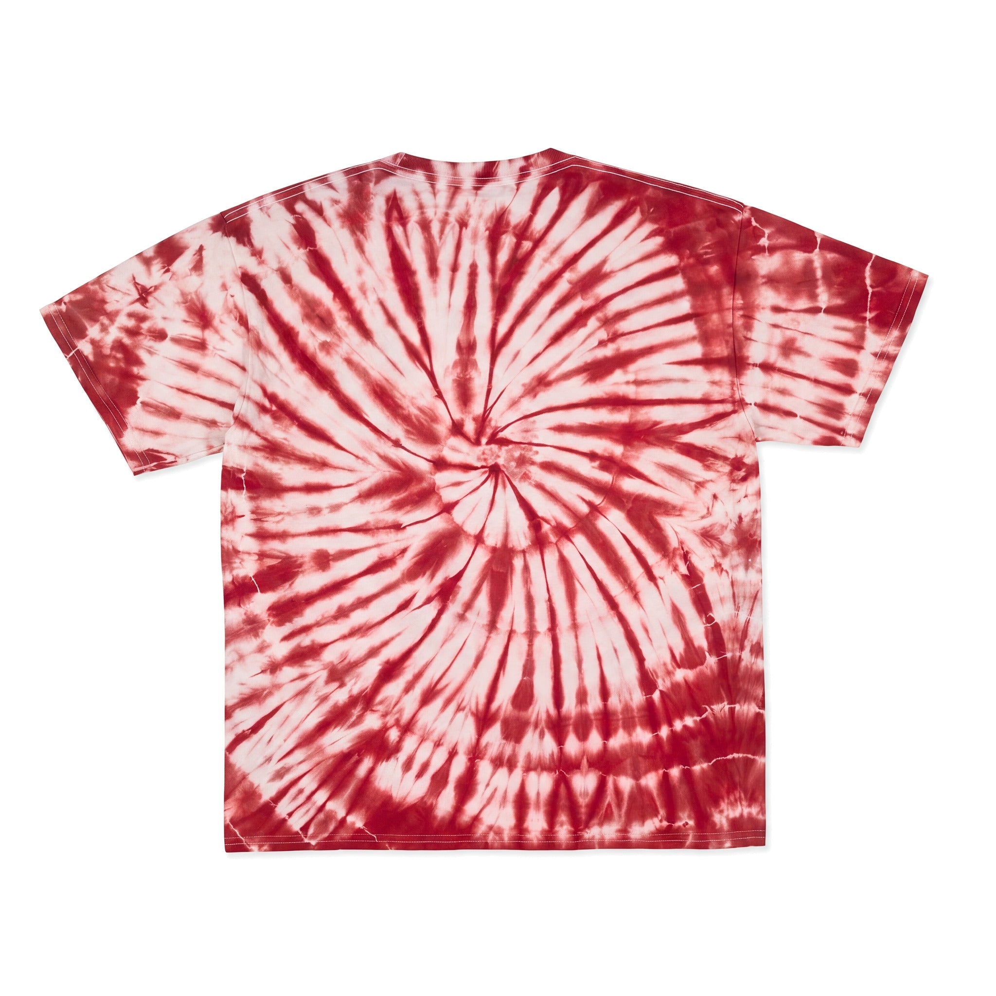 Cotton Collective Spiral Scarlet 6.0 oz Tour S/S Tee, flat lay