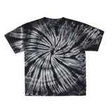 Cotton Collective Spiral Black Grey Tour S/S Tee 6.0oz, flat lay