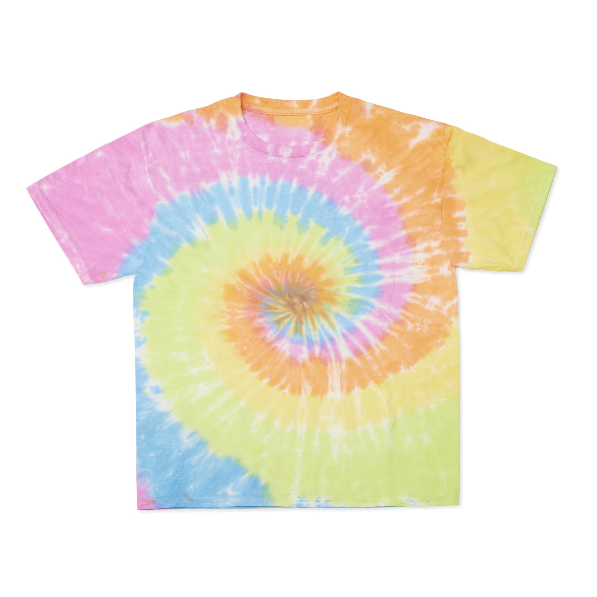 Cotton Collective Spiral Cotton Candy Tour S/S Tee 6.0oz, flat lay