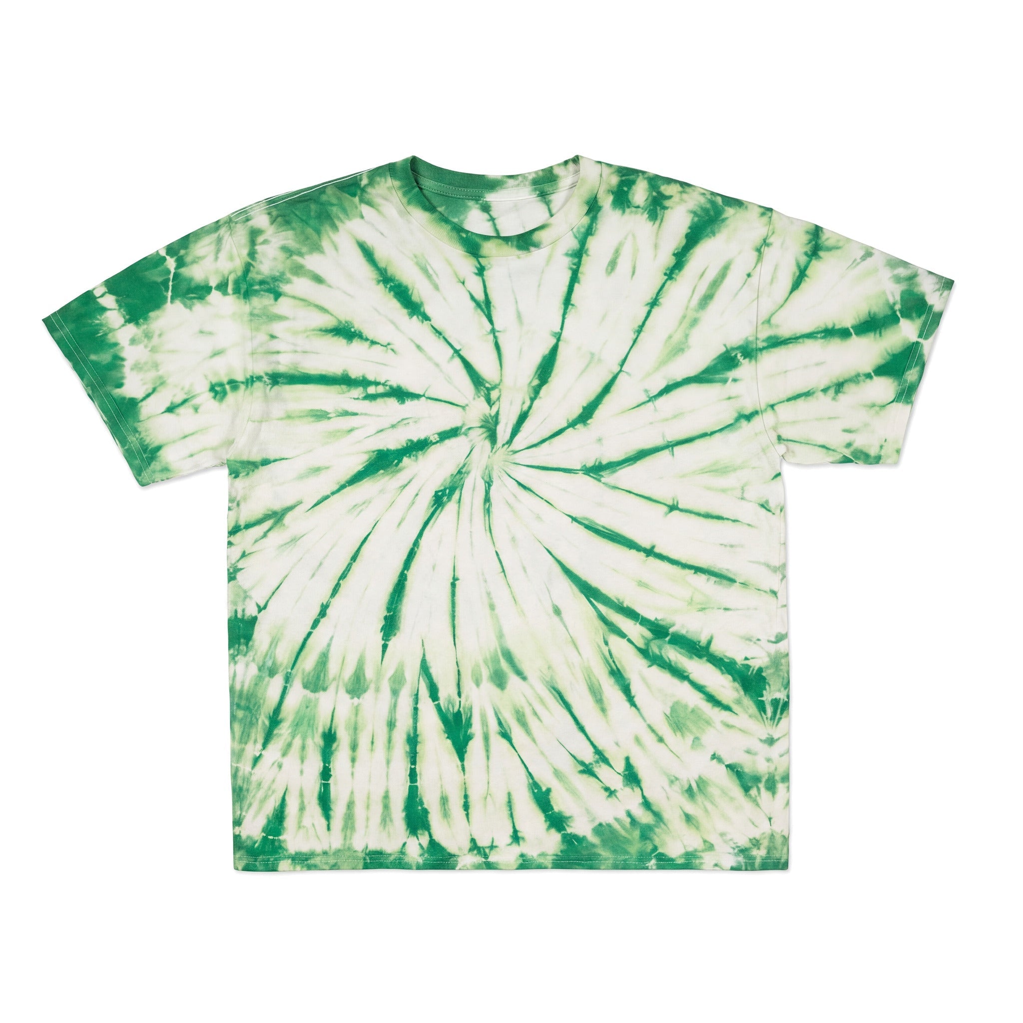 Cotton Collective Spiral Dartmouth Green 6.0 oz Tour S/S Tee, flat lay