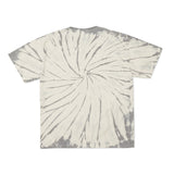 Cotton Collective Spiral Grey White Tour S/S Tee 6.0oz, flat lay