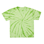 Cotton Collective Spiral Lime Green Tour S/S Tee 6.0oz, flat lay