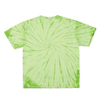 Cotton Collective Spiral Lime Green Tour S/S Tee 6.0oz, flat lay