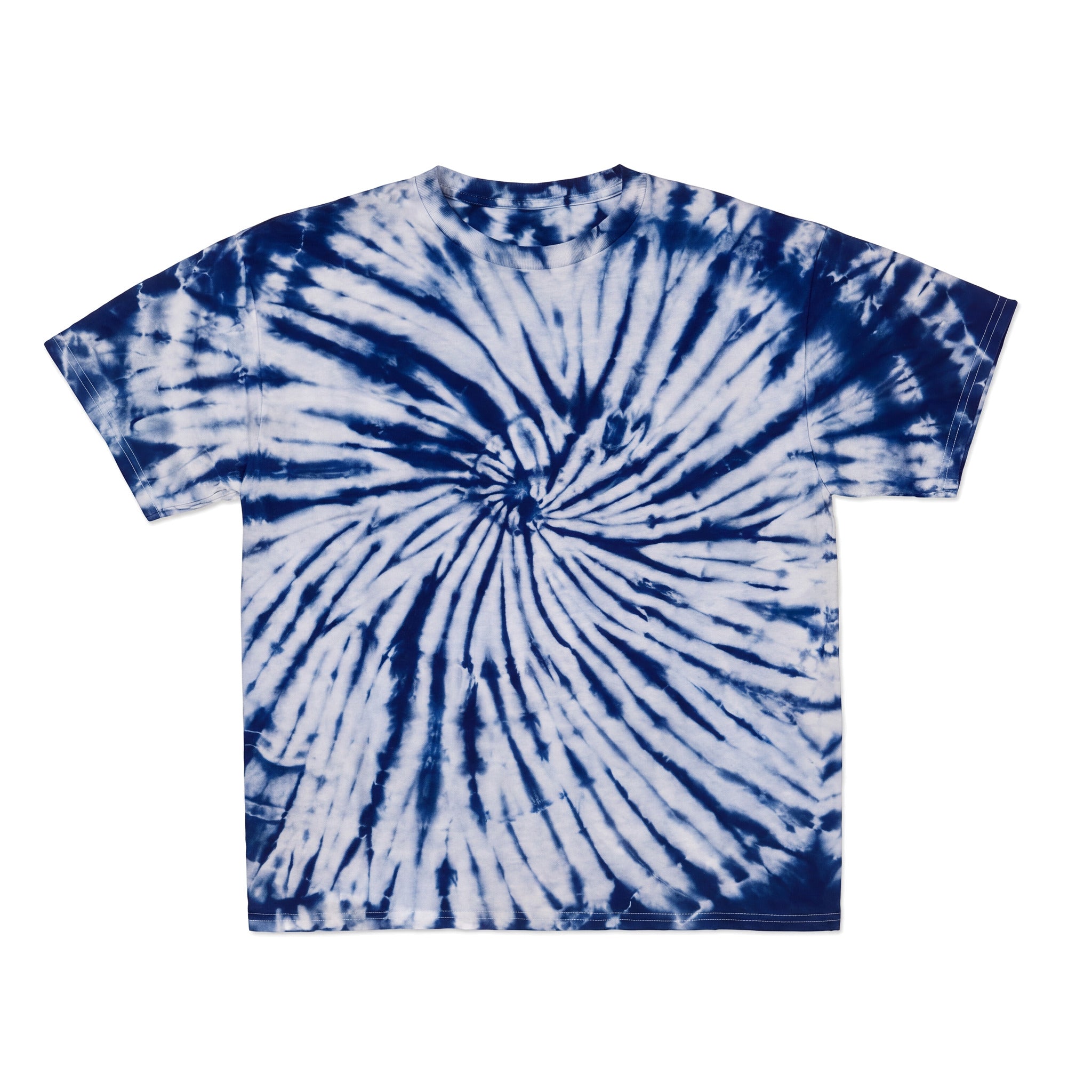 Cotton Collective Spiral Michigan Navy 6.0 oz Tour S/S Tee, flat lay