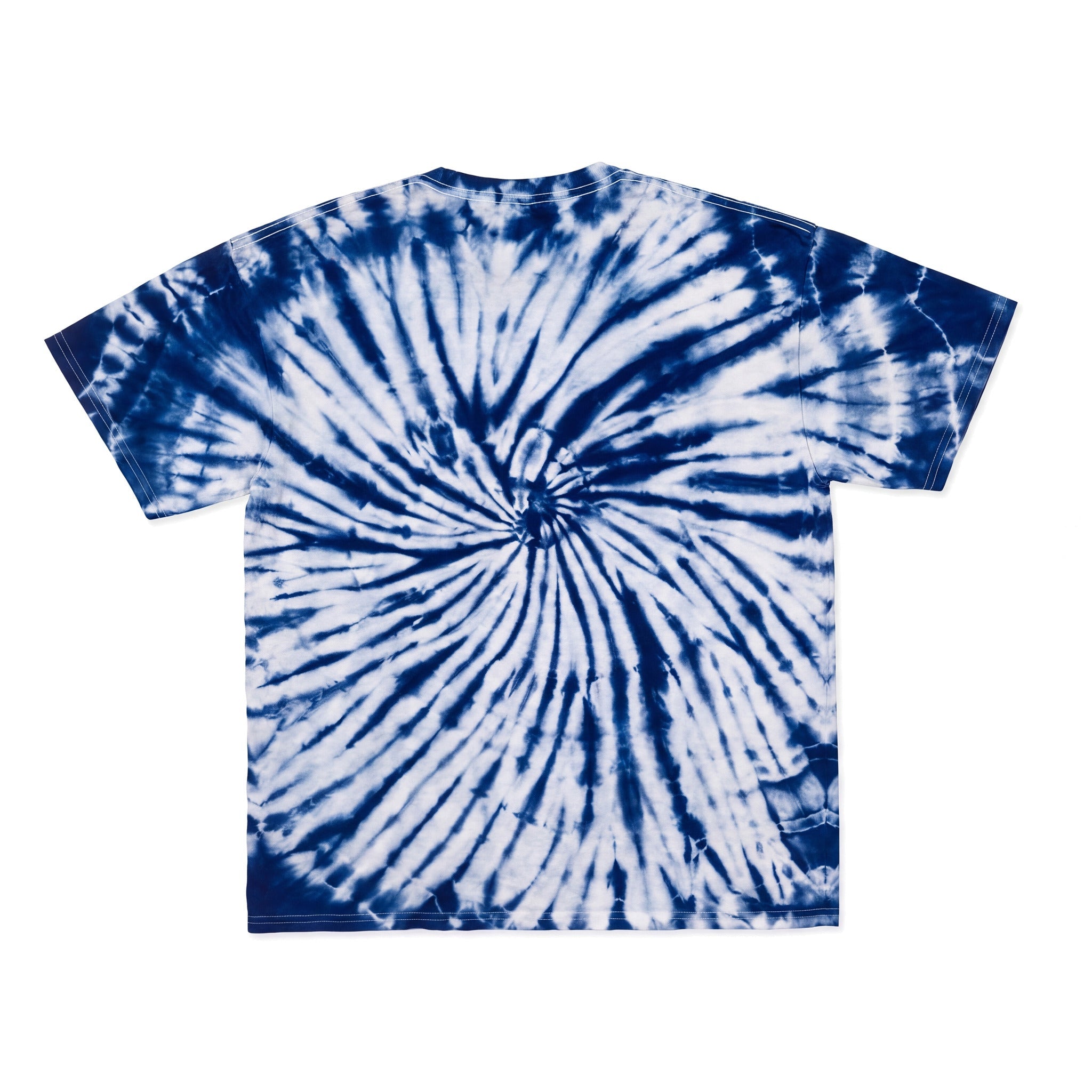 Cotton Collective Spiral Michigan Navy 6.0 oz Tour S/S Tee, flat lay