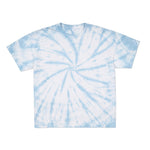 Cotton Collective Spiral Carolina Blue 6.0 oz Tour S/S Tee, flat lay