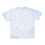 Cotton Collective Spiral Carolina Blue 6.0 oz Tour S/S Tee, flat lay