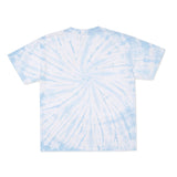 Cotton Collective Spiral Carolina Blue 6.0 oz Tour S/S Tee, flat lay