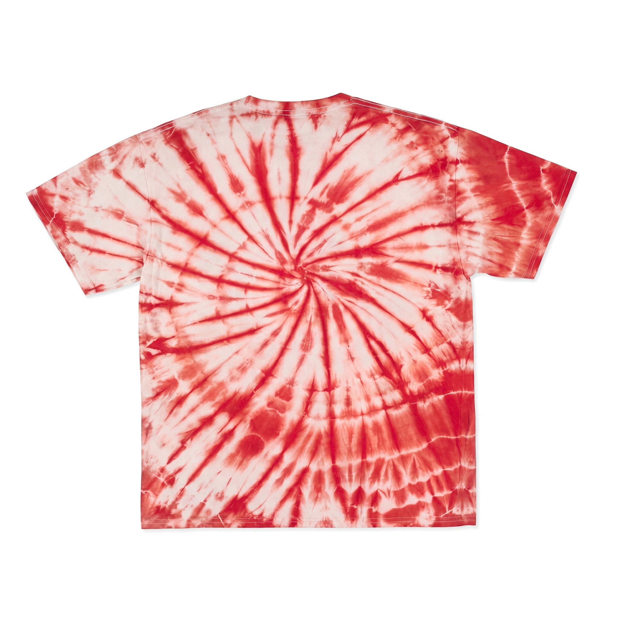 Cotton Collective Spiral Ohio Red 6.0 oz Tour S/S Tee, flat lay