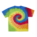 Cotton Collective Spiral Rainbow Tour S/S Tee 6.0oz, flat lay