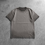Cotton Collective Charcoal Oil Wash 6.5oz Daily Short Sleeve Tee, styled flat lay
