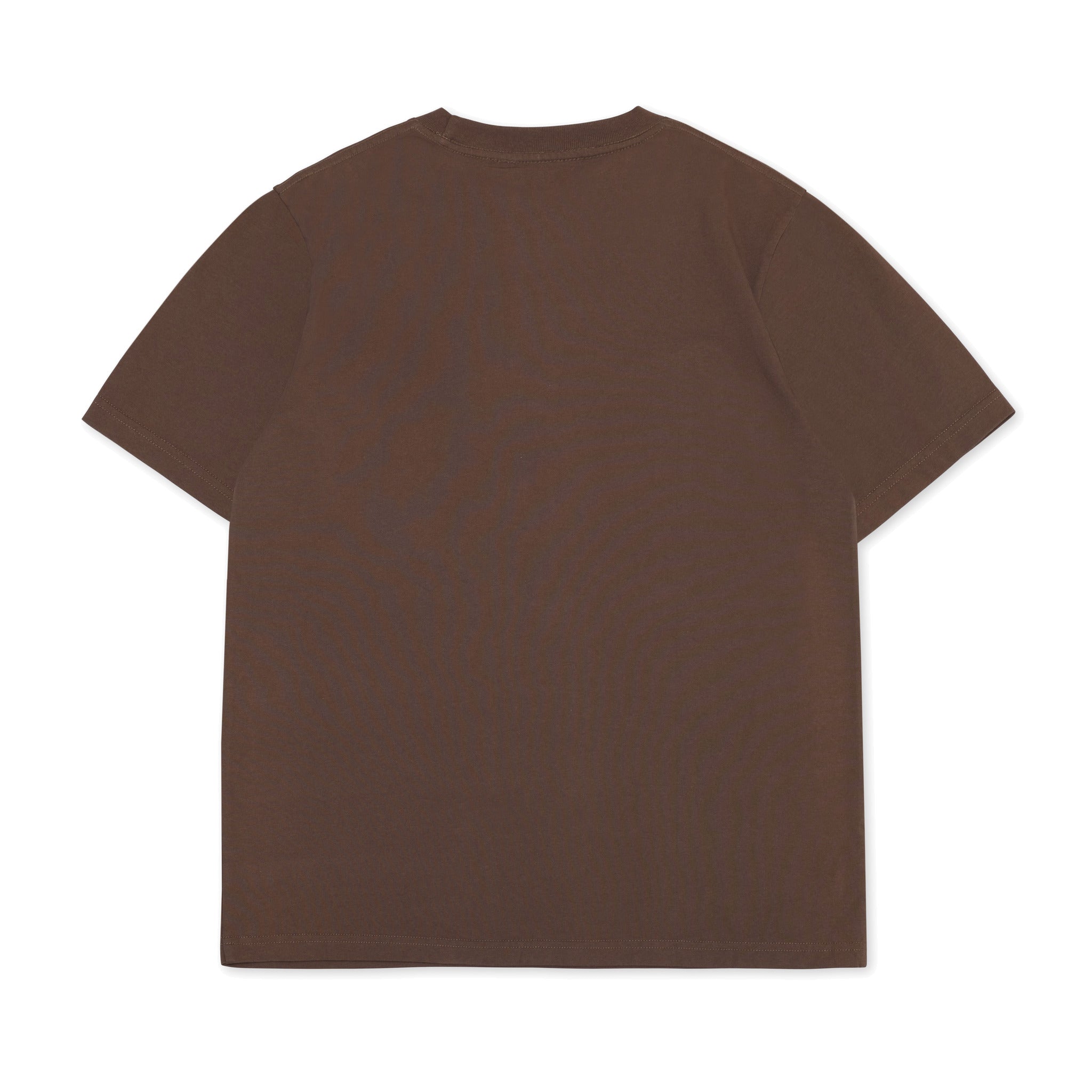 Cotton Collective Chocolate 6.5oz Daily Short Sleeve Tee Back View